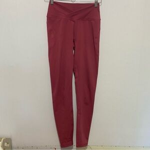 Alphalete Crossover Waist Leggings XS-Small Athletic Gym Stretch Yoga Minimalist